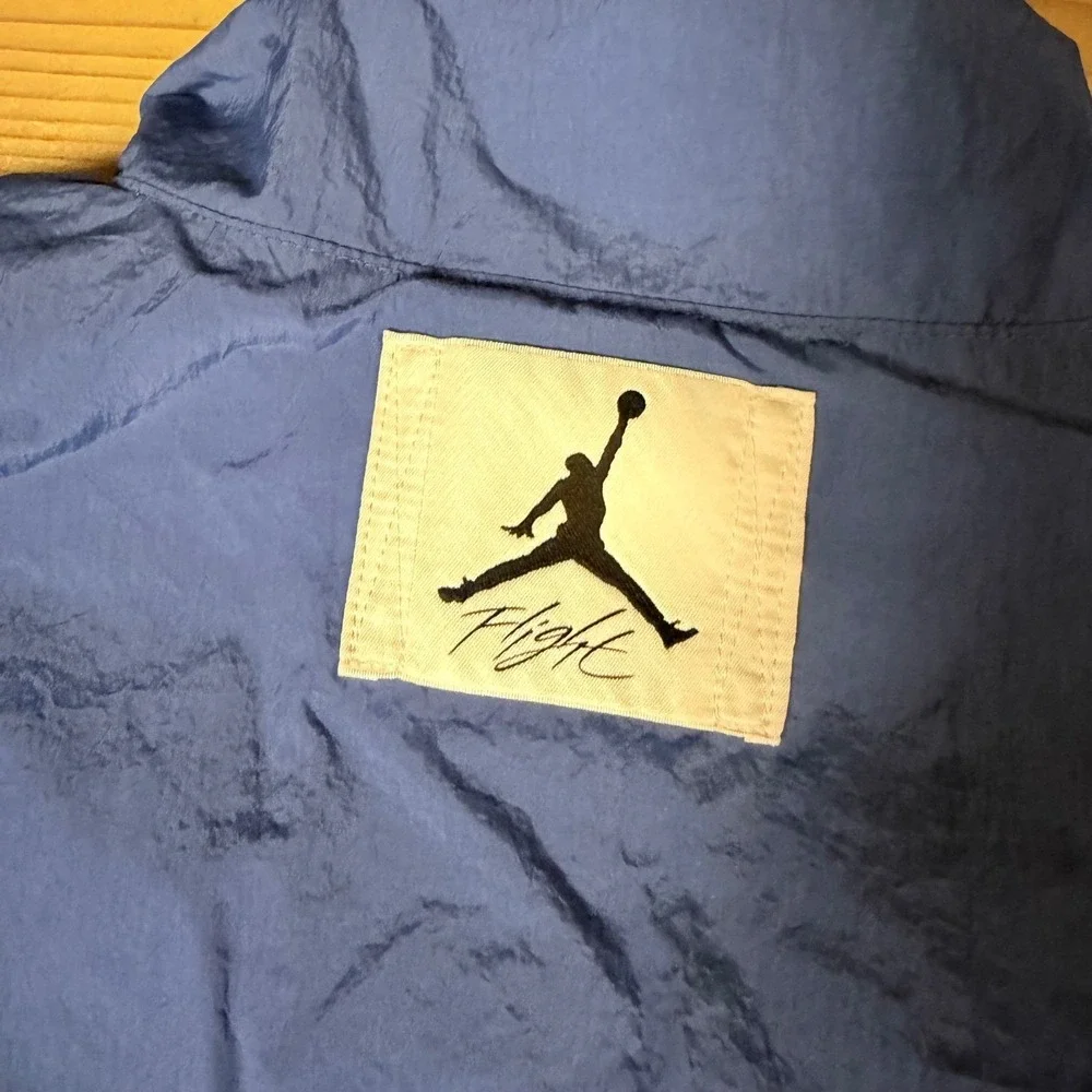 Nike‎ Air Jordan Essentials Flight Warm Up Jacket Retro Rookie Blue Full Zip XL